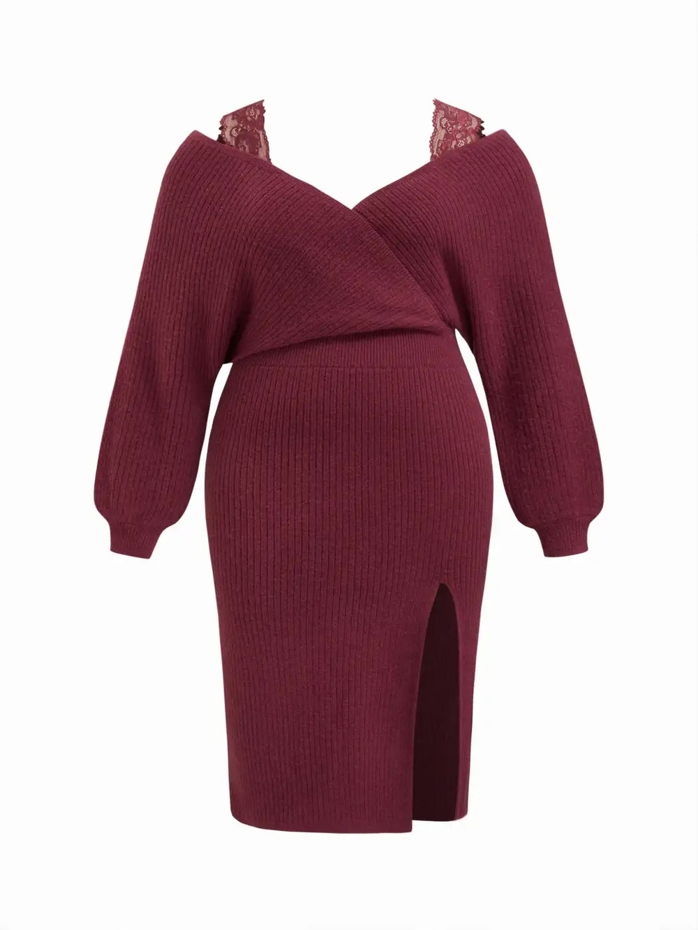 Burgundy Midi Dress
